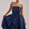 AKIRA Luxe Life Satin Midi Dress | Size Medium