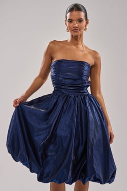 AKIRA Luxe Life Satin Midi Dress | Size 1X