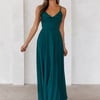 Frosted Bloom Maxi Dress Green