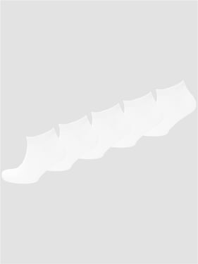 Jack & Jones 5 Pack Classic Ankle Socks - White - One