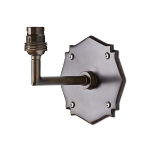 single insignia wall fitting in bronze