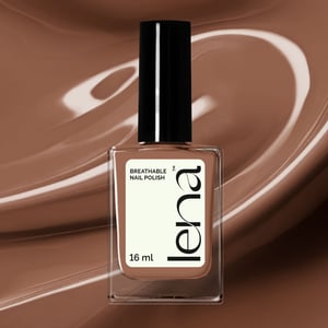 LENA Breathable & Water-Permeable Halal Nail Polish - Keep Yourself Brown-ded - LE297