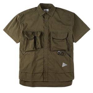 And Wander Multi Pocket S/S Shirt Khaki