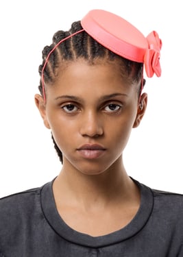 SATIN PILLBOX HAT