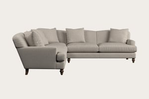 nkuku Deni Large Corner Sofa | Make To Order | Brera Linen Natural