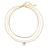 Layered Heart Necklace Set