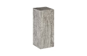 Origins Pedestal,  Mitered Chamcha Wood, Grey Stone Finish