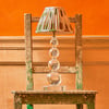 Smaller Aurora rechargeable table lamp in clear