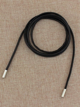 Minimalist Bow-Tie Waist Rope Belt - Black / one-size