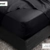 QE Home 350TC BeechBliss TENCEL™ Modal Fitted Sheet in Black, King