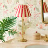 Frinky rechargeable table lamp in hammered brass