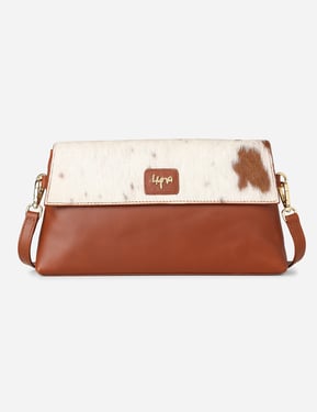 Riquezana Clutch - Natural Tan Cowhide