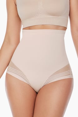 High Waist Women's Briefs Flawless - Blush / 2XL