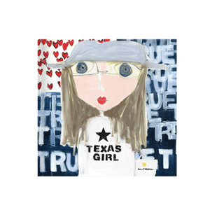 Texas Girl Block of Love