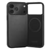 iPhone 17 Pro Leather Bumper Case (MagSafe Compatible) - Black