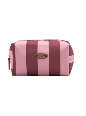 Cosmetic Bag Pink Stripe - ONE SIZE / Pink