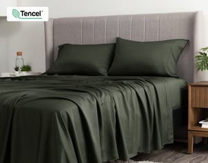 QE Home 350TC BeechBliss TENCEL™ Modal Sheet Set in Rainforest, Green, King