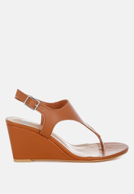 Wami Real Leather Wedge Heel Sandals