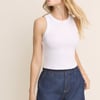 Mid-wash Logan A-Line Denim Short