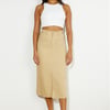 Influencer Look Midi Skirt Tan
