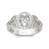 Jeulia Antique Oval Cut Sterling Silver Ring