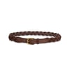 Joni Belt in Brown Suede & Brass