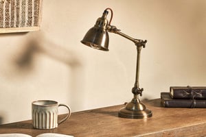 nkuku Tubu Antique Brass Desk Lamp | Lamps | One Size