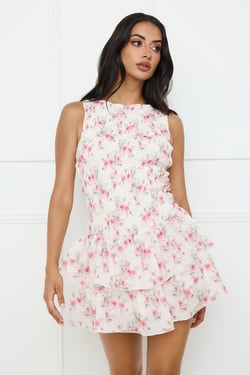 Sunset Sway Mini Dress Pink