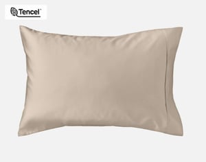 QE Home 500TC Eucalyptus Luxe TENCEL™ Lyocell Sheet Set Pillowcases in Ash (Set of 2), Grey, Standard