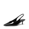 DREAM PAIRS Easy Elegance Pointed Toe Kitten Heel Slingback Heels