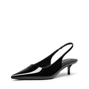 DREAM PAIRS Easy Elegance Pointed Toe Kitten Heel Slingback Heels