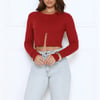 Knit Statement Cable Cropped Cardigan Red