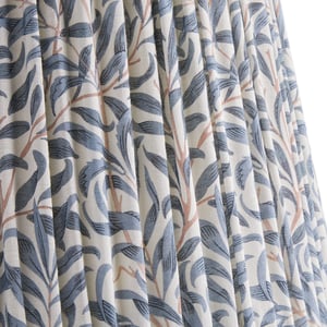 40cm tall tapered shade in indigo Willow Boughs linen by Morris & Co.