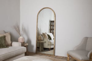 nkuku Murwara Full Length Mirror | Mirrors | One Size | Antique Brass