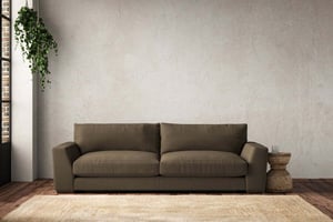 nkuku Guddu Sofa | Make To Order | Grand | Brera Linen Chesnut