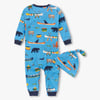 Blue On The Lake Baby Sleeper & Hat