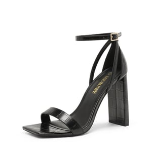 DREAM PAIRS Women s Open Toe Chunky High Heel Sandals