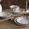 nkuku Patthar Dinnerware Set Set Of 12 | Tableware | Cream/Clay