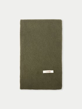 Fisherman Knit Scarf - 165x25cm / avocado / AK34-0038