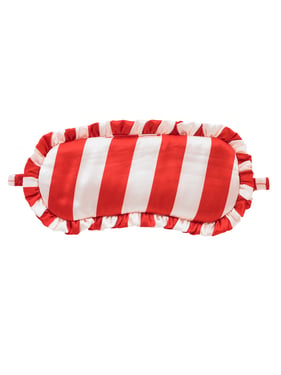 Frill Eye Mask Satin Red Stripe - Default Title