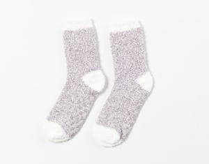 QE Home Non Slip Lounge Socks in Grey