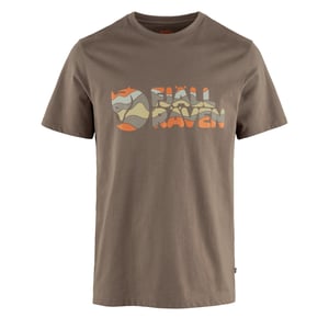 Fjallraven Multicolor Logo T-shirt Suede Brown
