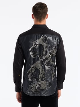 Robert Graham Limited Edition Lion's Shadow Long Sleeve Button Down Shirt Tall