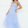 Sunshine Escape Halter Maxi Dress Blue