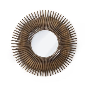 Rolling Pin Wood Mirror   Natural