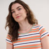 Cici A-Line Dress - Melon Stripes