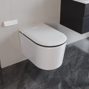 Wall-Mounted Smart Toilet with Auto Lid, Aromatherapy, and Advanced Bidet Functions