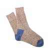 Anonymous Ism Tweed Nep Half Socks Beige