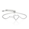 Jeulia "Endless Affection" Heart & Infinity Bracelet Adjustable