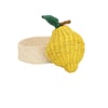 Lemon Handwoven Iraca Napkin Ring